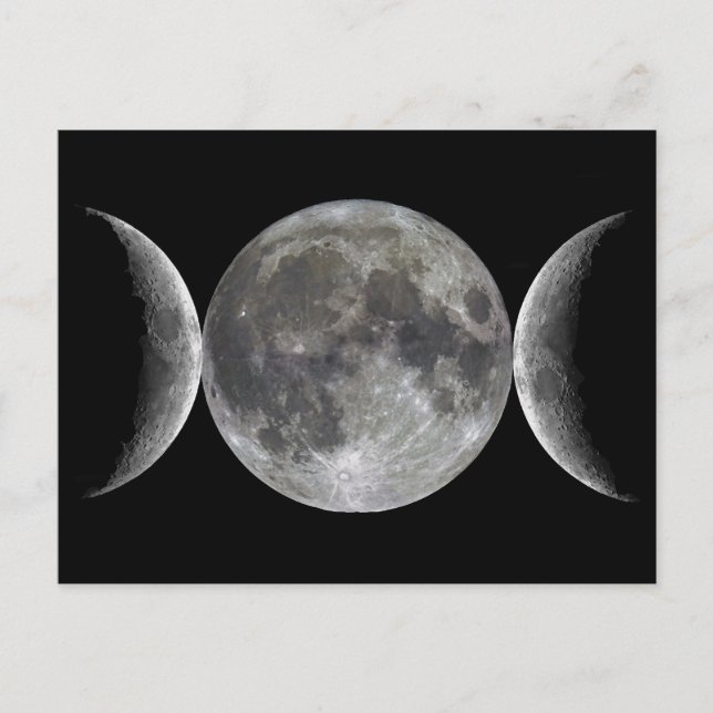 Carte Postale Déesse Triple Lune (Devant)