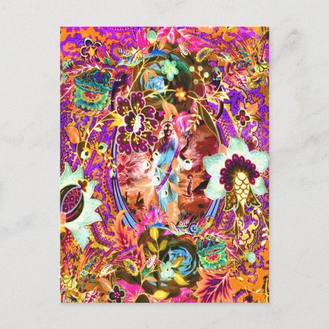 Carte Postale Déesse vintage de Bohême Neon (Devant)