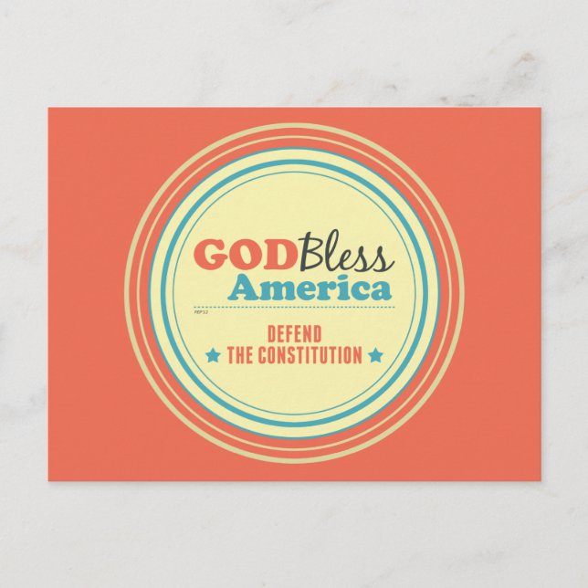 Carte Postale Défendre La Constitution (Devant)