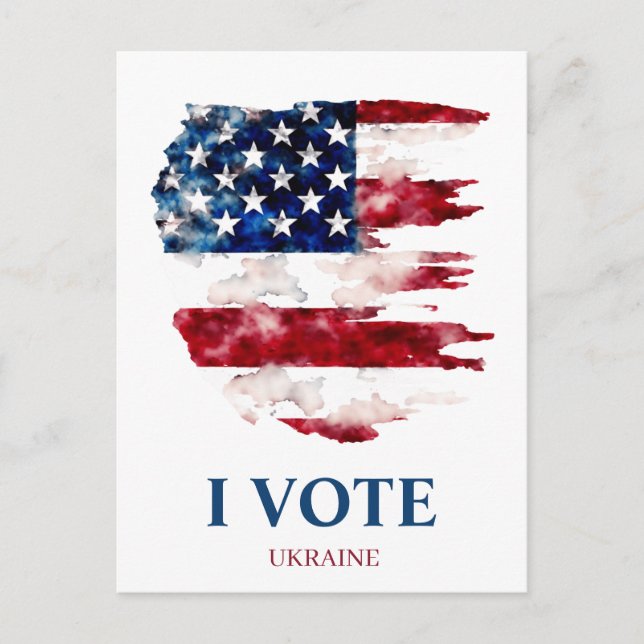 Carte Postale Défendre la politique ukrainienne (Devant)