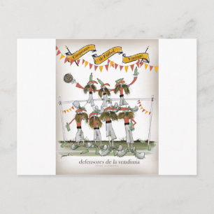 Carte Postale défense de football espagnol