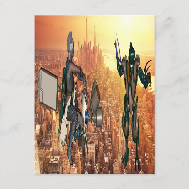 Carte Postale Défense de la planète Terre (Devant)