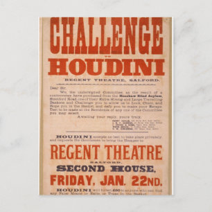 Carte Postale Défi au Houdini Vintage Theatre