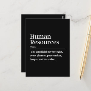 Carte Postale Définition des ressources humaines