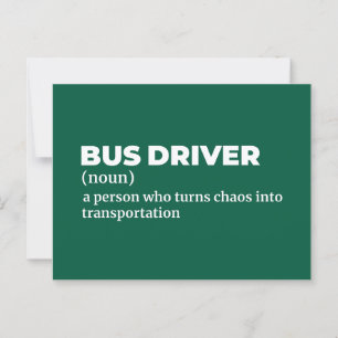 Carte Postale Définition drôle de conducteur de transport en com