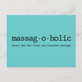 Carte Postale Définition d'un massage addict