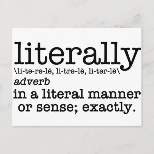Carte Postale Définition littérale Grammaire anglaise