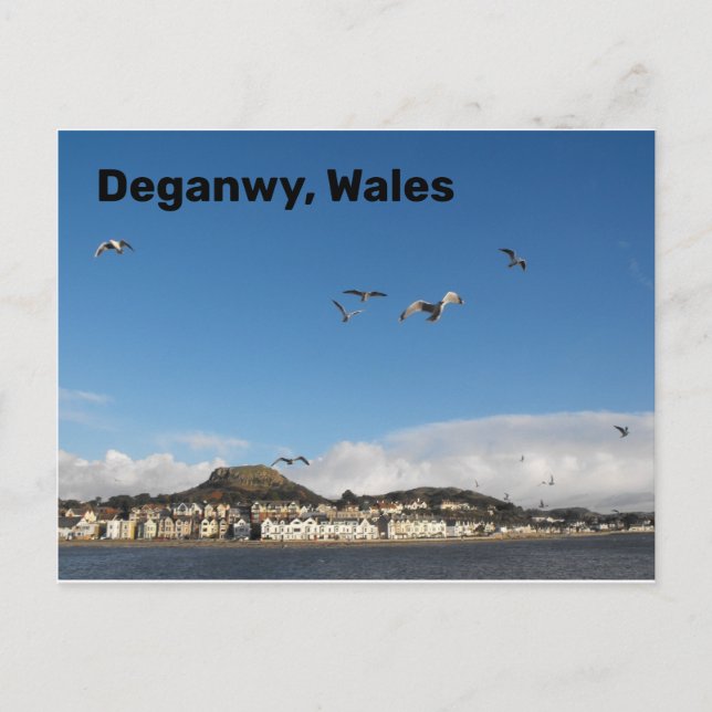 Carte Postale Deganwy, Pays de Galles (Devant)