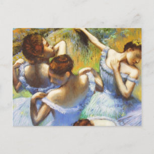 Carte postale Degas Blue Dancers