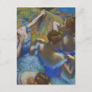 Carte Postale Degas Danseuses Bleues Pastel Chef-d'œuvre d'Art