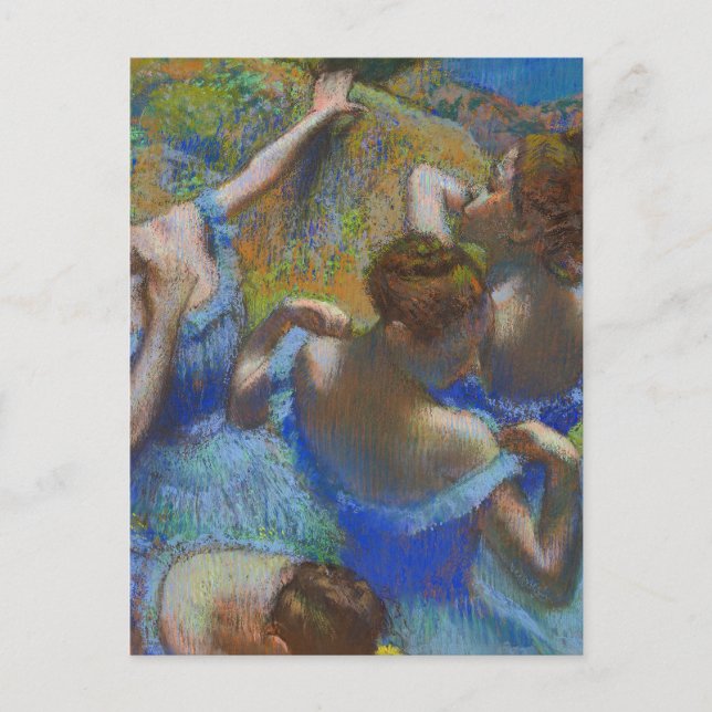 Carte Postale Degas Danseuses Bleues Pastel Chef-d'œuvre d'Art (Devant)