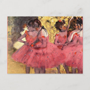 Carte Postale Degas - Les Danseurs Roses