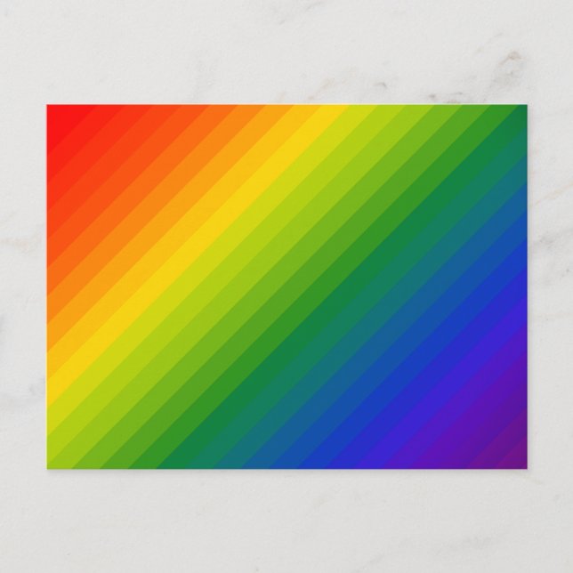 Carte Postale Dégradé arc-en-ciel trié (Devant)