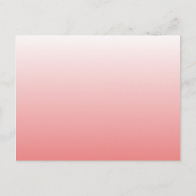 Carte Postale Dégradé Corail Clair (Devant)