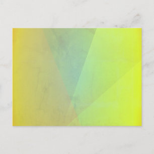 Carte Postale Dégradé géométrique jaune moderne