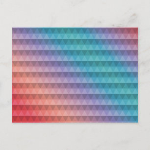 Carte Postale Dégradé Motif triangle