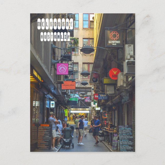 Carte Postale Degraves Street à Melbourne (Devant)