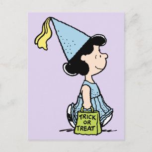 Carte Postale Déguisement de princesse Lucy pour Halloween Peanu