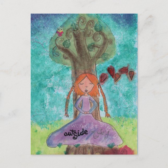 Carte postale "Dehors de moi" (Devant)