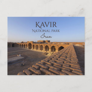 Carte Postale Deir-e Gachin Caravansarai, Parc national de Kavir