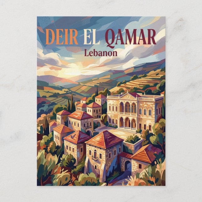 Carte Postale Deir el Qamar Liban (Devant)