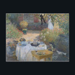 Carte Postale Déjeuner de Claude Monet | : Le jardin Argenteuil<br><div class="desc">Le déjeuner : Le jardin de Monet à Argenteuil,  c.1873 %pipe % par emplacement d'art de Claude Monet | : Musee d'Orsay,  nombre de collection d'image de l'artiste français | de Paris,  France | : XIR16128</div>