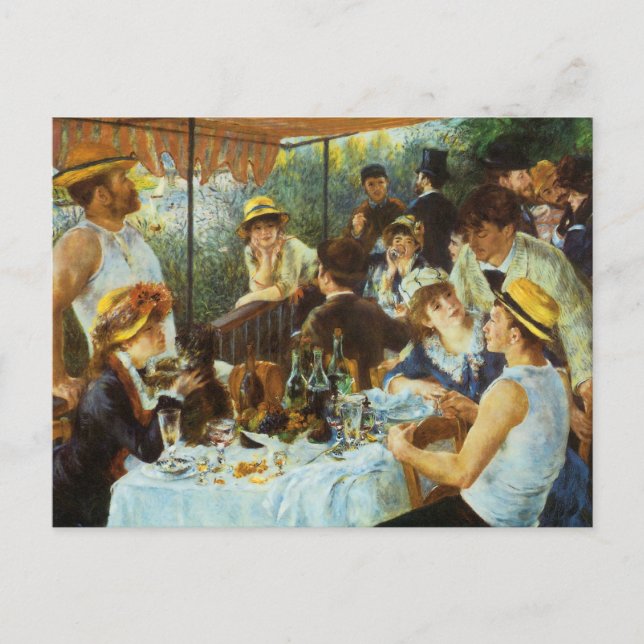 Carte Postale Déjeuner de la fête nautique par Pierre Renoir (Devant)