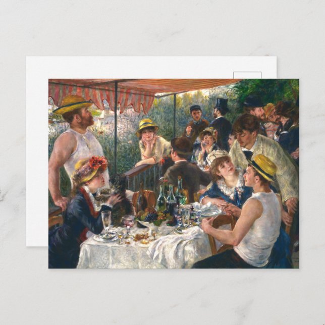 Carte Postale Déjeuner de la fête nautique | Renoir | (Devant / Derrière)
