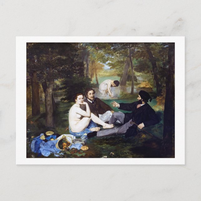 Carte Postale Déjeuner sur l'herbe, Manet (Devant)