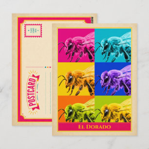 Carte postale d'El Dorado Arkansas Honeybee Vintag