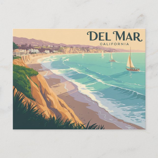 Carte Postale Del Mar Californie (Devant)