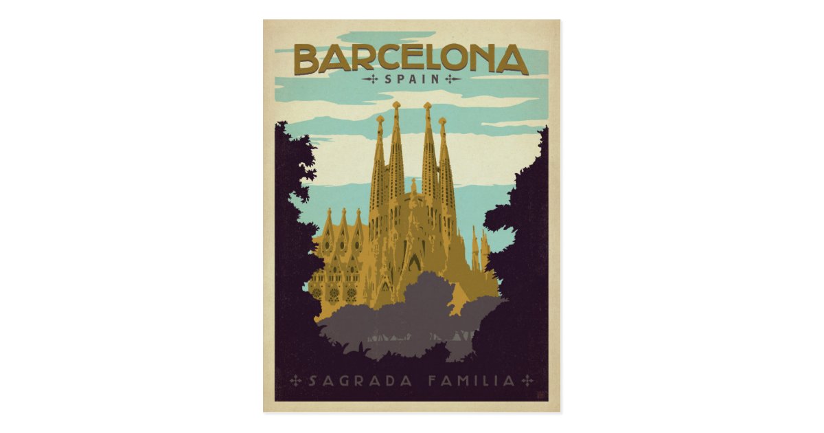 Carte Postale Dela Sagrada Familia Barcelone Espagne Zazzle Fr