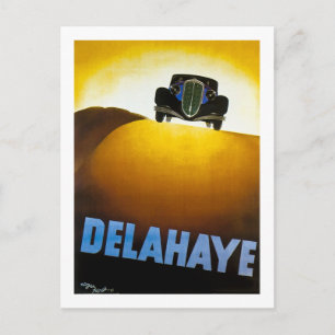Carte Postale Delahaye - Publicité Vintage