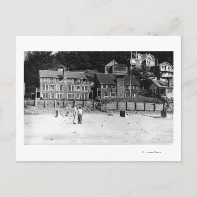 Carte Postale DeLake, Oregon Vue sur Canyon Drive Apts. (Devant)