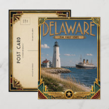 Delaware Art Déco vintage de l'âge d'or