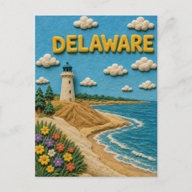 Carte Postale Delaware Cape Henlopen Moderne KLAYKOO (Devant)