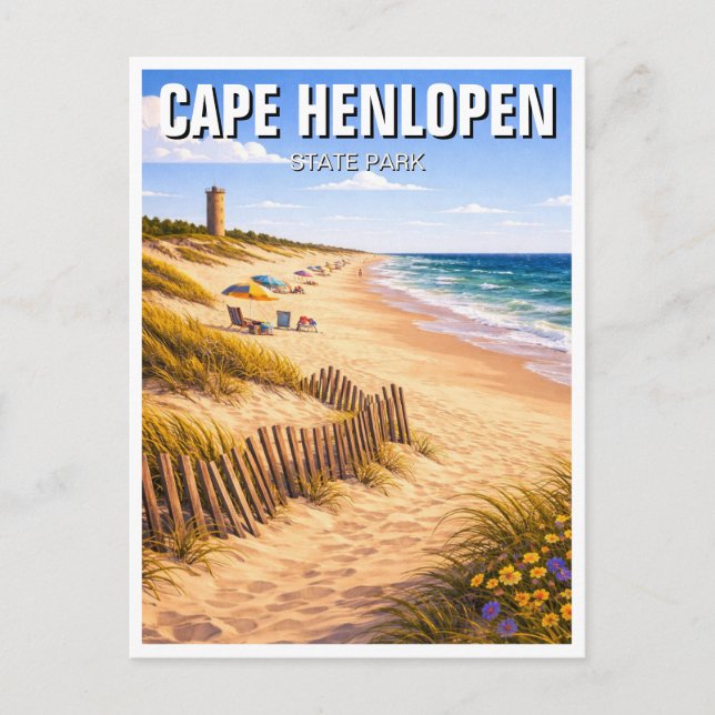 Carte Postale Delaware Cape Henlopen State Park (Devant)
