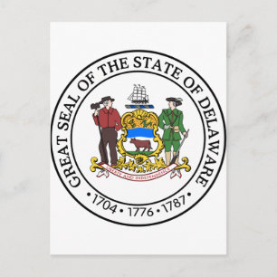Carte Postale Delaware, États-Unis