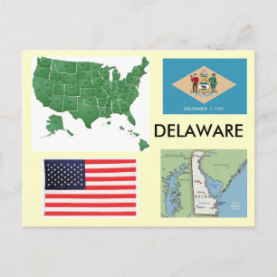 Carte Postale Delaware, USA