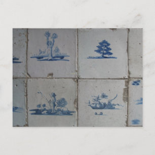 Carte postale Delft Blue Tiles