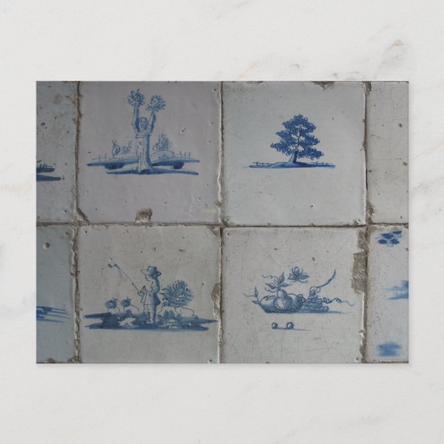 Carte postale Delft Blue Tiles (Devant)