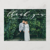 Délicat Calligraphie Mariage Merci photo
