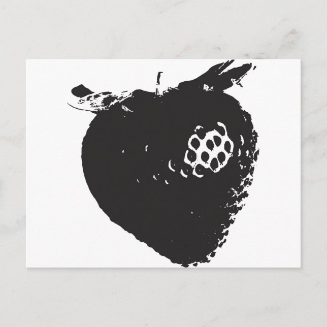 Carte Postale Délice aux fraises (Devant)