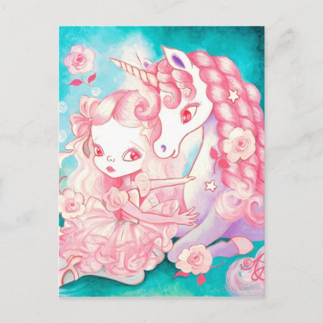 Carte Postale Délice de Licorne (Devant)