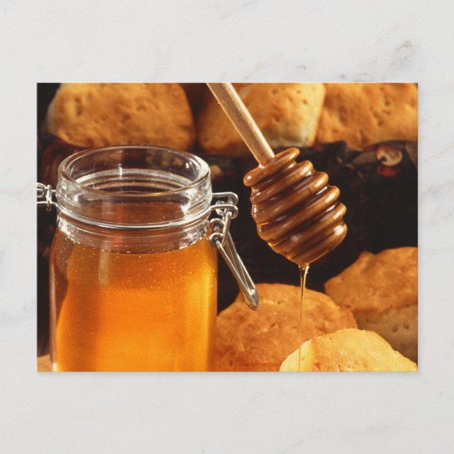 Carte Postale Délicieux pot de miel (Devant)