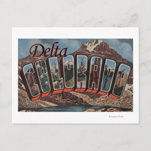 Carte Postale Delta, ColoradoGrandes lettres ScènesDelta, CO