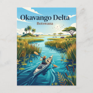 Carte Postale Delta de l'Okavango Botswana