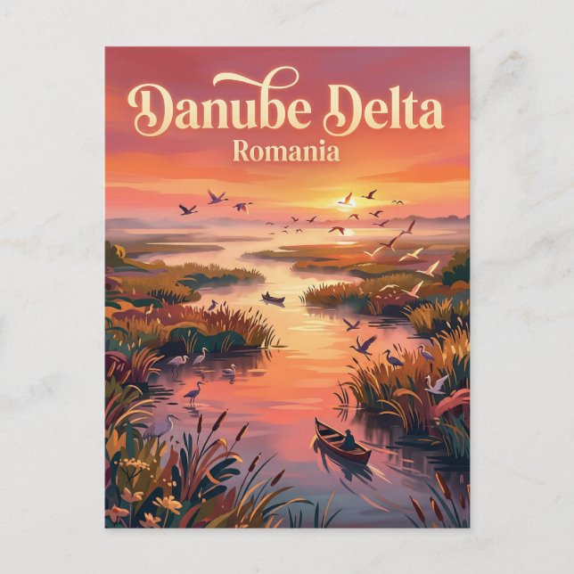 Carte Postale Delta du Danube Roumanie (Devant)