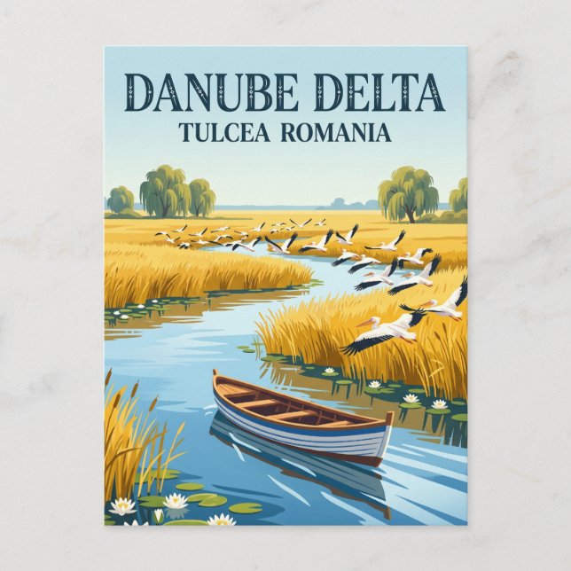 Carte Postale Delta du Danube Roumanie (Devant)
