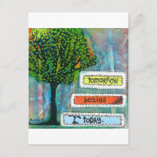 Carte Postale Demain commence aujourd'hui